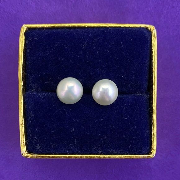 Michael Hill Jewelry - 💛 Michael Hill 925 White Pearl Studs | Lustrous & Classic | Designer Staple
